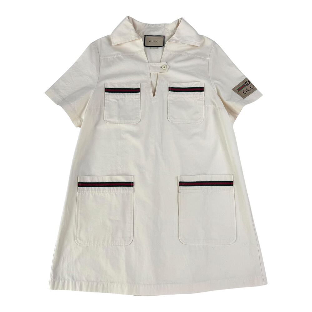 Gucci Sherry Line Short Sleeve Dress